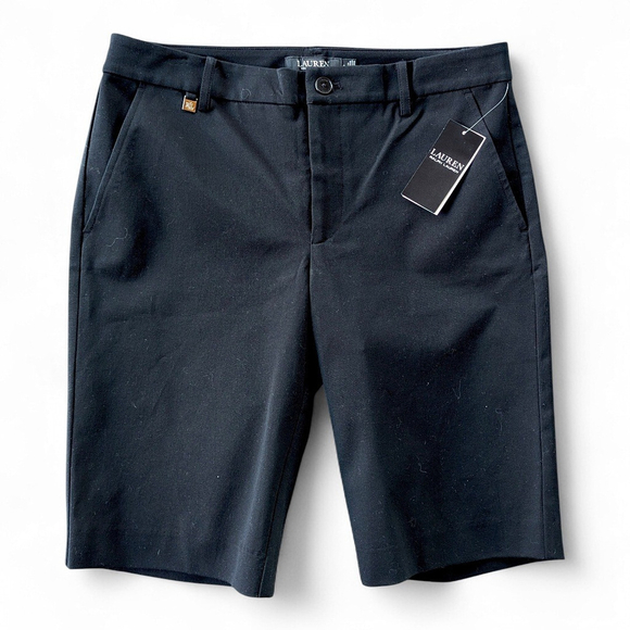 Ralph Lauren Black Tailored Bermuda Shorts Size 6 NWT - Picture 4 of 13